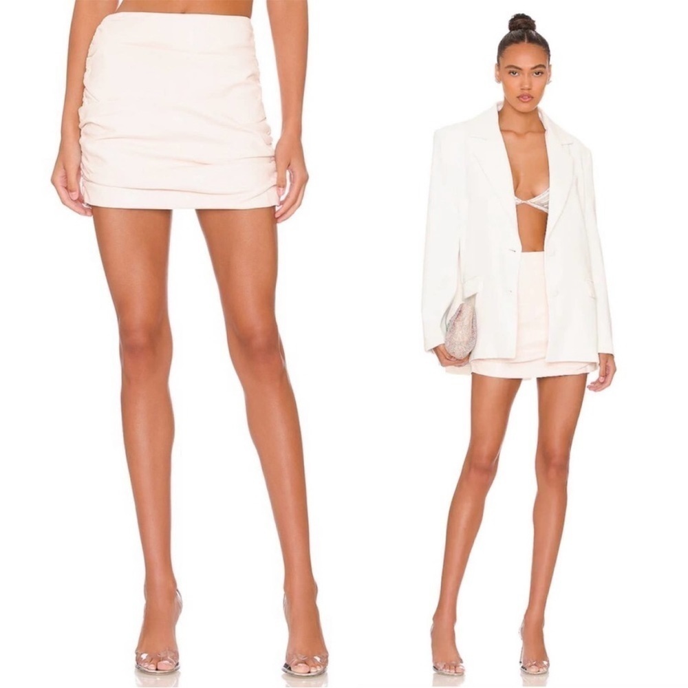 REVOLVE NBD Keoni Mini Skirt in Ivory ✨ NWT Small